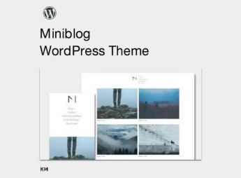Miniblog – Multipurpose, Minimal WordPress Theme