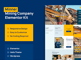 Minner – Construction & Building Elementor Template Kit