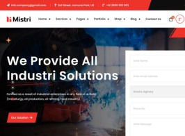 Mistri – Factory & Industrial WordPress Theme