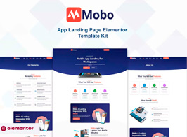 Mobo – App Landing Page Elementor Template Kit