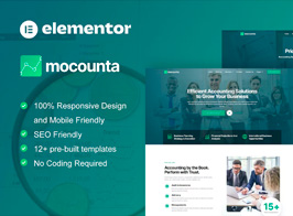 Mocounta – Accounting Firm Elementor Template Kit