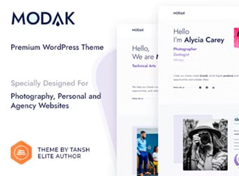 Modak – One Page WordPress Theme