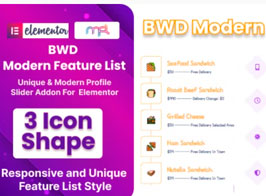 BWD Modern Feature List Addon For Elementor