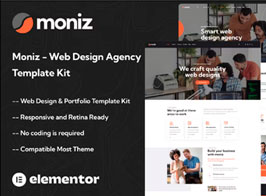 Moniz – Web Design Agency Elementor Template Kit