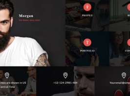 Morgan – Resume, vCard, Personal, Profile and Portfolio WP Theme