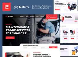 Motorfy – Car Service & Maintenance Elementor Template Kit