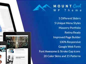 MountCool – Single Page Portfolio WordPress Theme