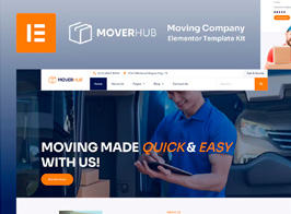 Moverhub – Moving Company Elementor Template Kit