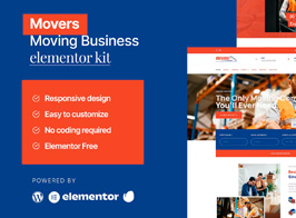 Movers – Moving Business Kit de Templates para Elementor