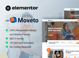 Moveto – Moving Company Elementor Template Kit