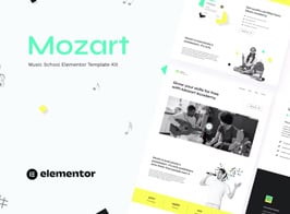 Mozart – Music School Elementor Template Kit