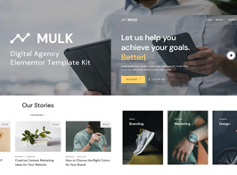 Mulk – Digital Agency Elementor Template Kit