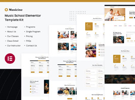 Musicine – Music School Elementor Template Kit