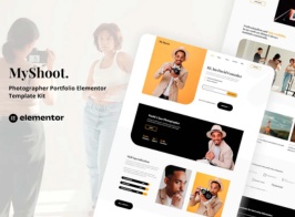 MyShoot – Photographer Portfolio Elementor Template Kit