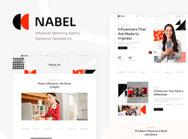 Nabel – Influencer Marketing Agency Elementor Template Kit