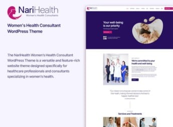 NariHealth – Women’s Health Consultant WordPress Theme