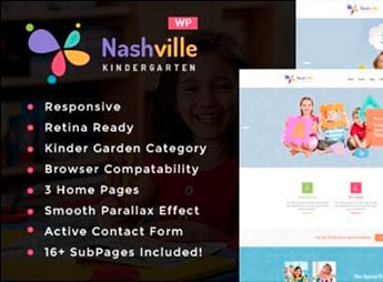 Nashville – Day Care & Kindergarten School WordPress Theme