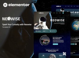 Neowise – Astronomy Elementor Template Kit