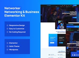 Networker – Business Services & Hosting Services Elementor Template Kit