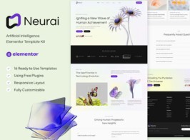 Neurai – Artificial Intelligence Elementor Template Kit