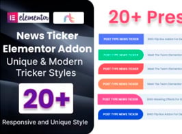 BWD News Ticker Addon For Elementor