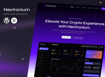 Nextronium – Crypto Saas Elementor Template Kit