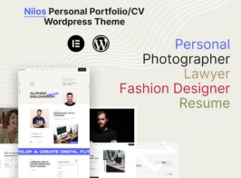 Nilos – Personal Portfolio WordPress Theme