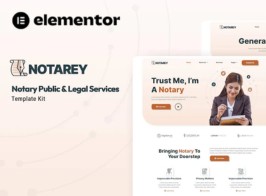 Notarey – Notary Public Legal Services Elementor Template Kit