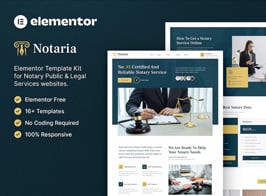 Notaria – Notary Public & Legal Services Elementor Template Kit