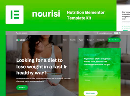 Nourisi – Nutrition Elementor Template Kit