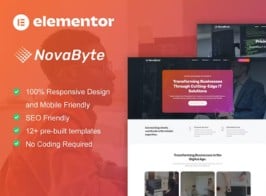 NovaByte – IT Solutions Services Company Elementor Pro Template Kit