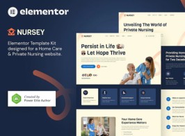 Nursey – Home Care Agency & Private Nursing Elementor Template Kit