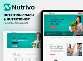 Nutrivo – Nutrition Coach & Nutritionist Elementor Template Kit
