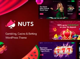 Nuts – Gambling, Casino & Betting WordPress Theme