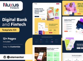Nuxus – Online Payment Gateway Elementor Template Kit