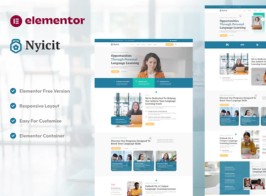 Nyicit – Personalized Language Learning Elementor Template Kit