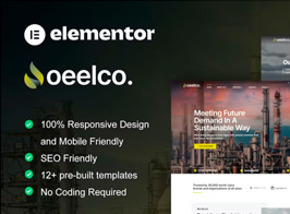 Oeelco – Oil Company & Industrial Elementor Template Kit