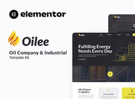 Oilee – Oil Company & Industrial Company Elementor Template Kit