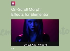 On-Scroll Morph Effects for Elementor