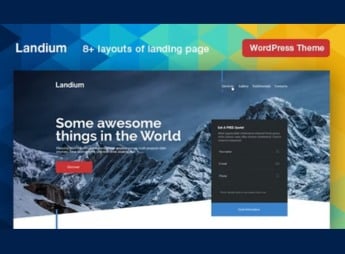 Landium – APP Landing Page WordPress Theme