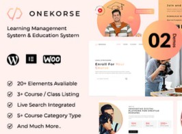 Onekorse – LMS Education Theme