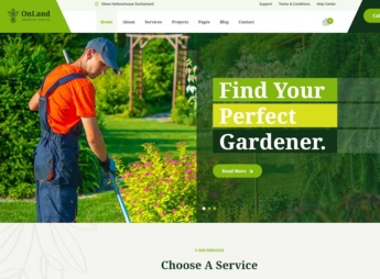 OnLand – Gardening WordPress Theme