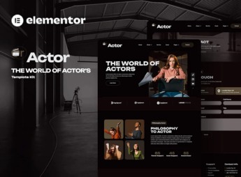 Oractor – Actor Agency Elementor Template Kit