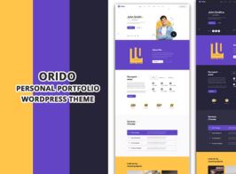 Orido – Personal Portfolio WordPress Theme