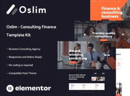 Oslim – Consulting Finance Elementor Template Kit