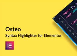 Osteo Syntax Highlighter for Elementor