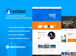 Ostion – Construction & Industry Building Company Template Kit