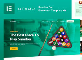 Otaqo – Snooker & Pool Bar Elementor Template Kit