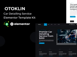 Otoklin – Car Detailing Service Elementor Template Kit