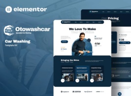 Otowashcar – Car Washing Elementor Template Kit